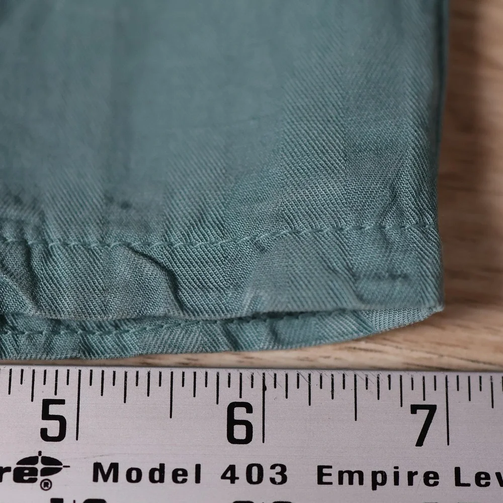 PT Torino Pants Mens 33x36 Green Chino Slim Linen Blend Dress Made in Tunisia